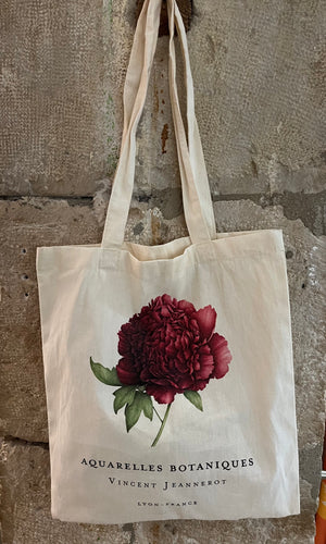 Totebag - Pivoine pourpre