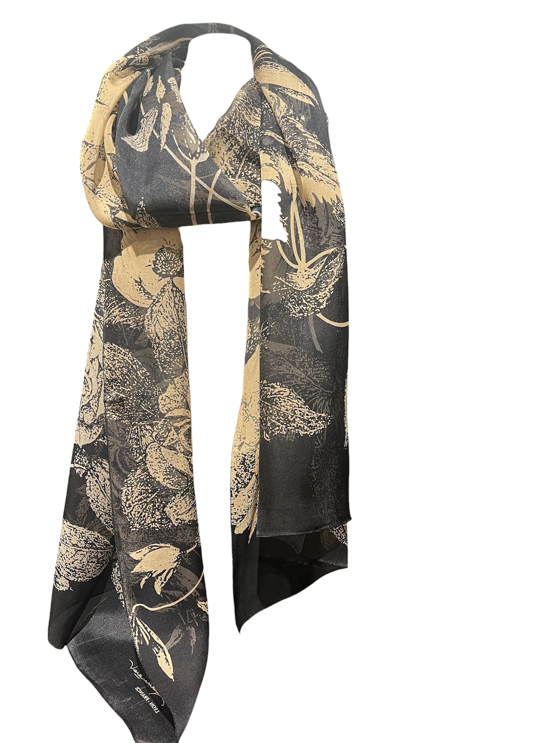 Etole "Fleurs marine/beige"