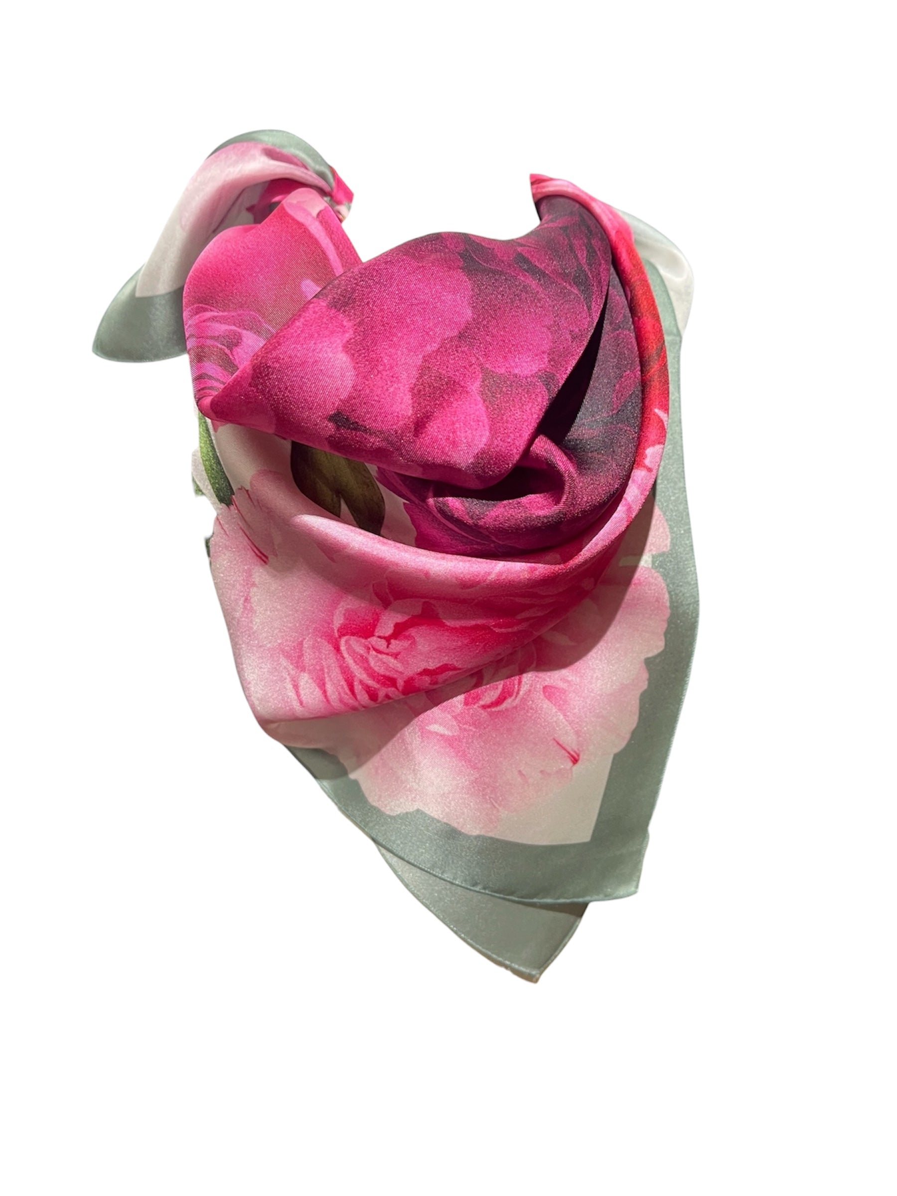 Petit carré "Pivoines"